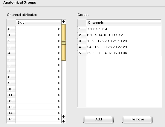 Anatomical Groups.