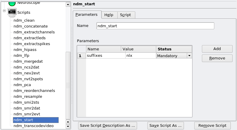 Template Parameter File